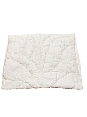 West Elm White Quilted Pillow Sham Standard 20x26 Bedding